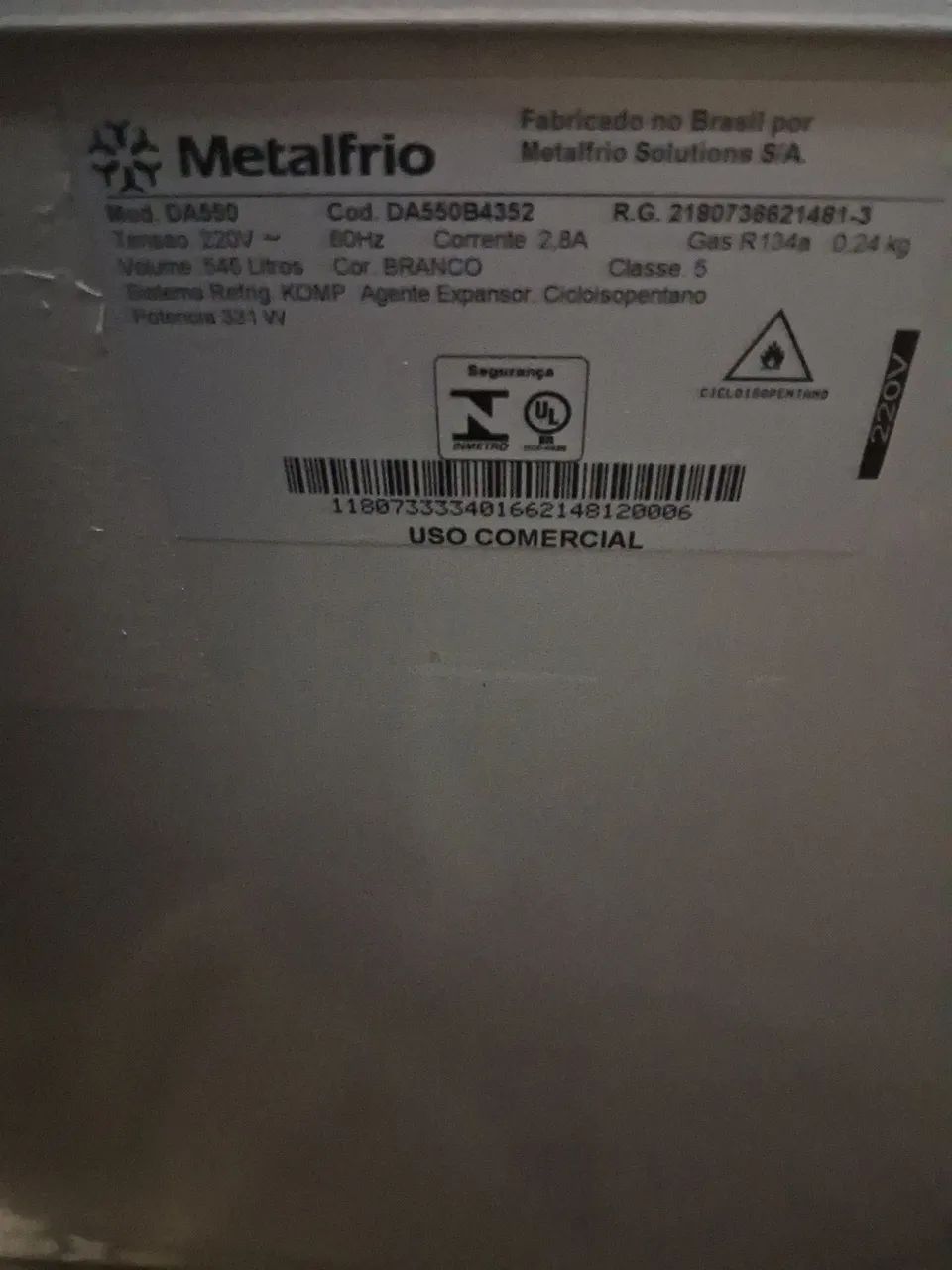 F出品 Vendo freezer metal frio 546 litros - Geladeiras e Freezers