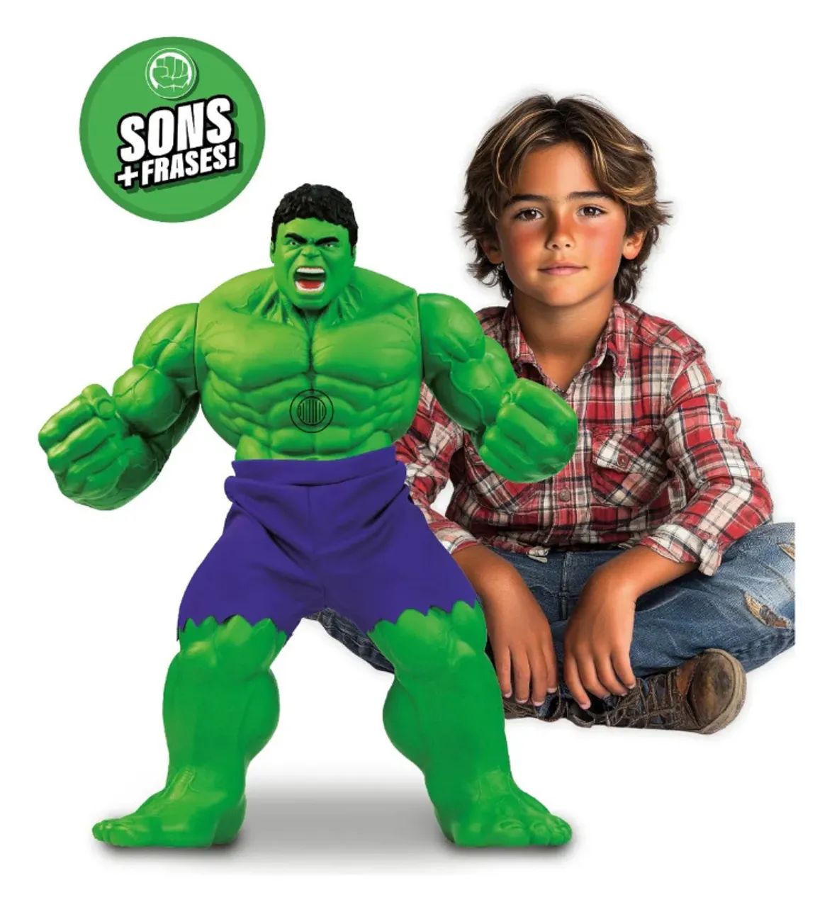 Boneco Hulk Com Som
