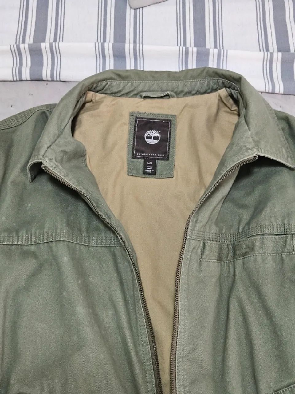 Jaqueta Jeans Timberland - verde militar - Foto 3