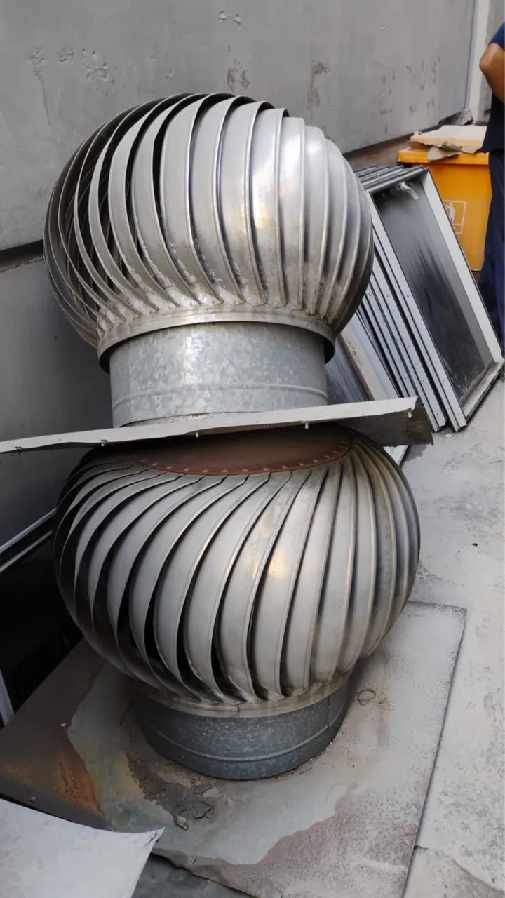Exaustor eólico de teto galvanizado 10 UNID - Foto 2