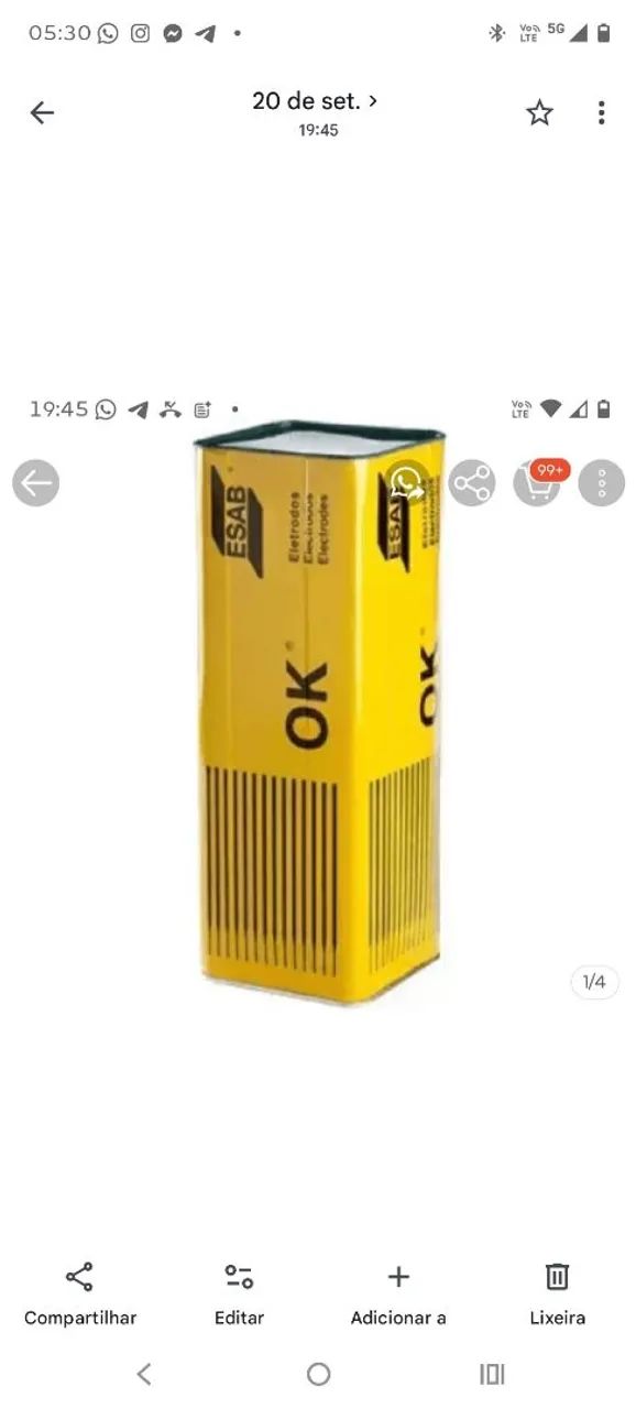 Eletrodo Esab 