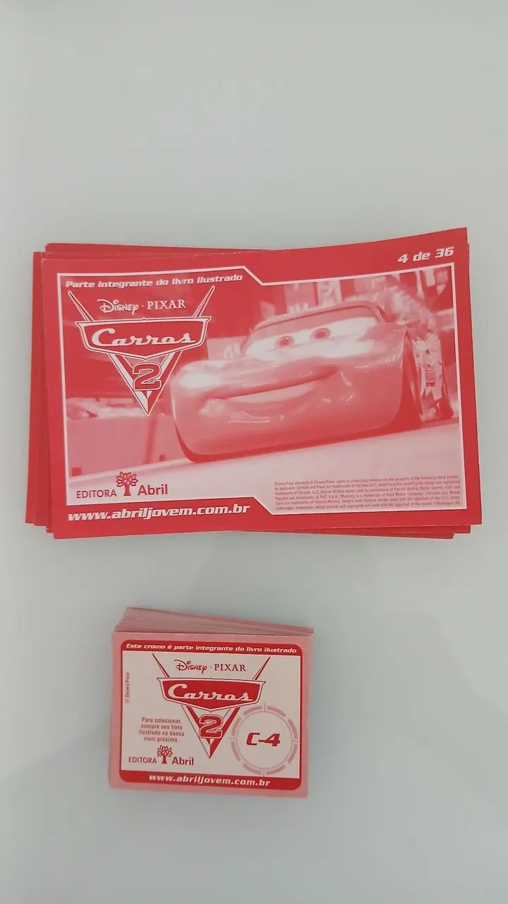 Álbum de Figurinhas - Carros 2 da Disney Pixar - Foto 6