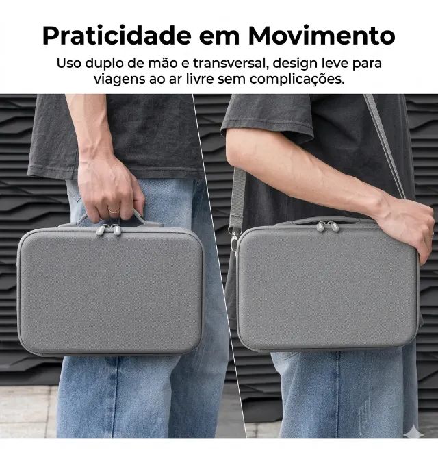 Bolsa Protege Bag Action Cam Dji Osmo Action6 Cabe o Combo Estojo Maletinha Camera de Ação - Foto 4