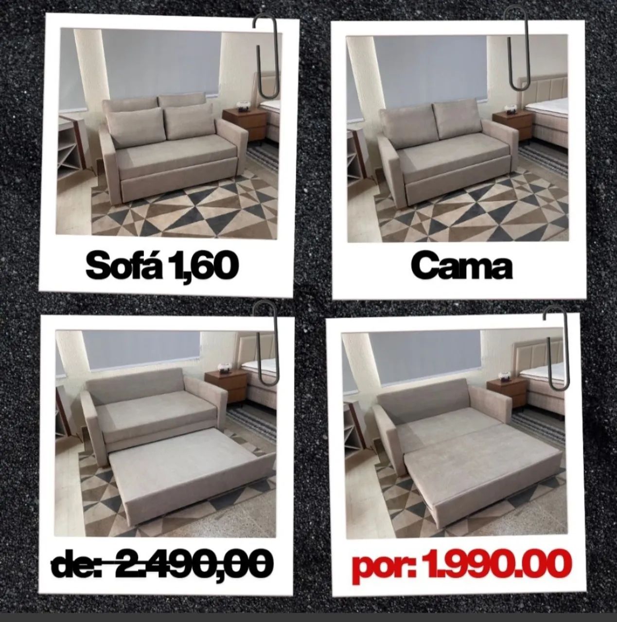 Sofá cama Holanda 1.60 - Foto 3