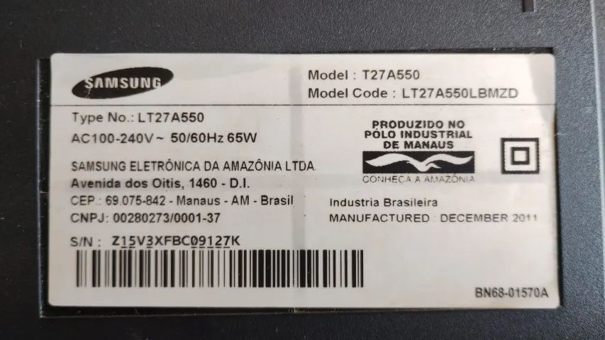 Placa principal tv Samsung 27 polegadas - Original Usada - Ver Descrição Completa   - Foto 2