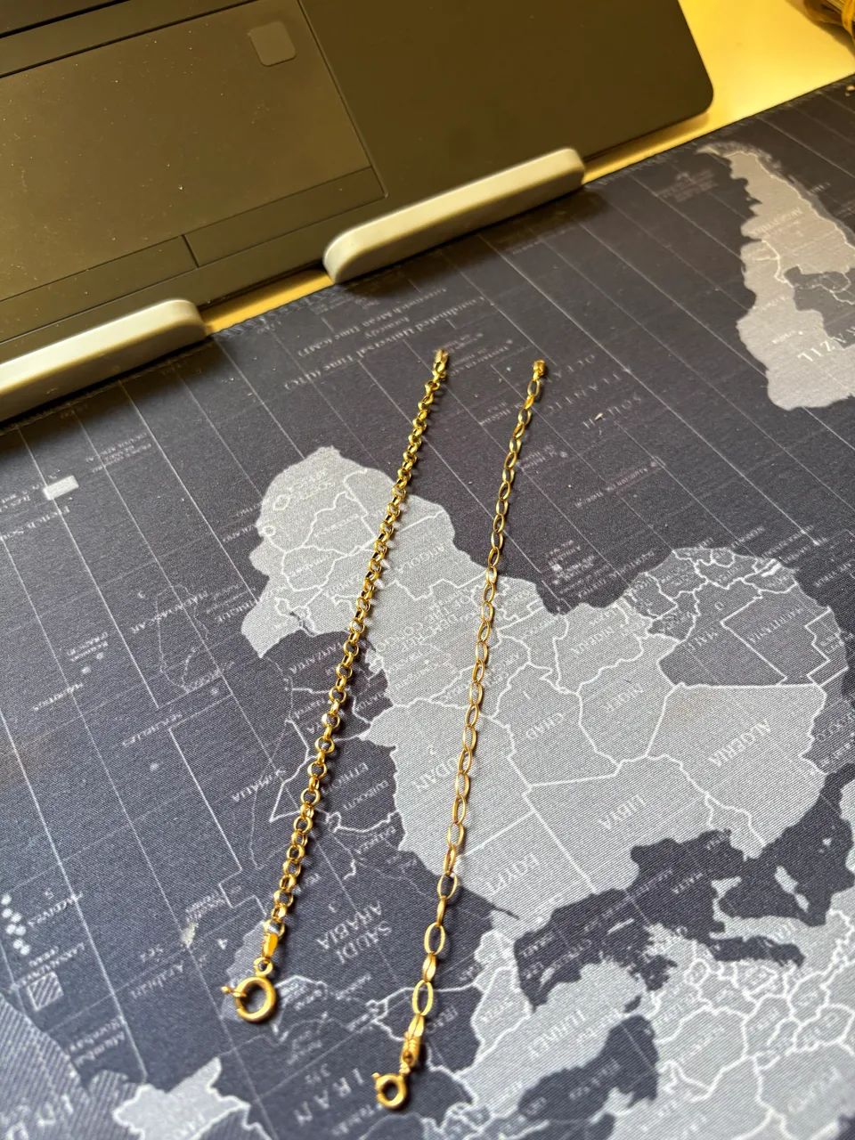 02 pulseiras ouro 18 k maciça  - Foto 4
