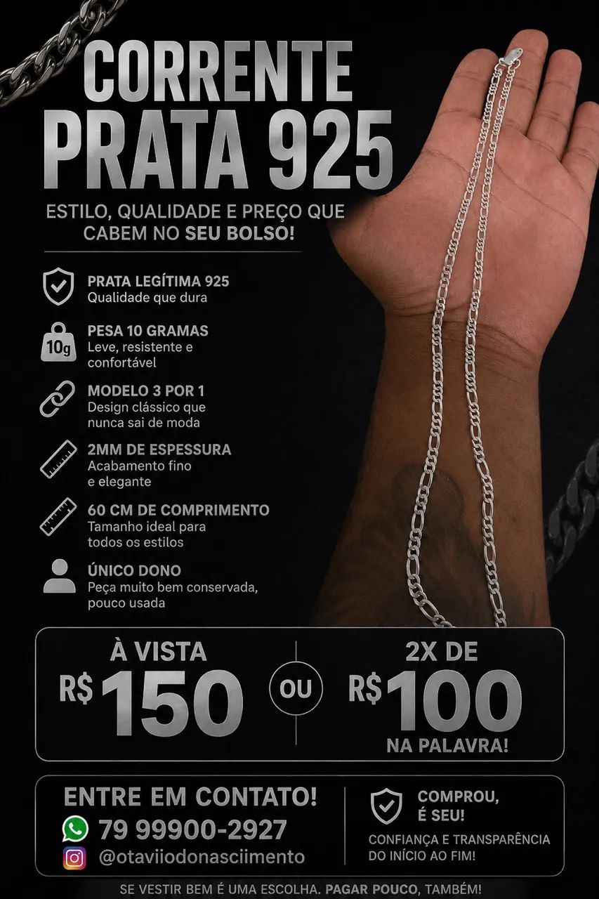 Corrrente de prata 925