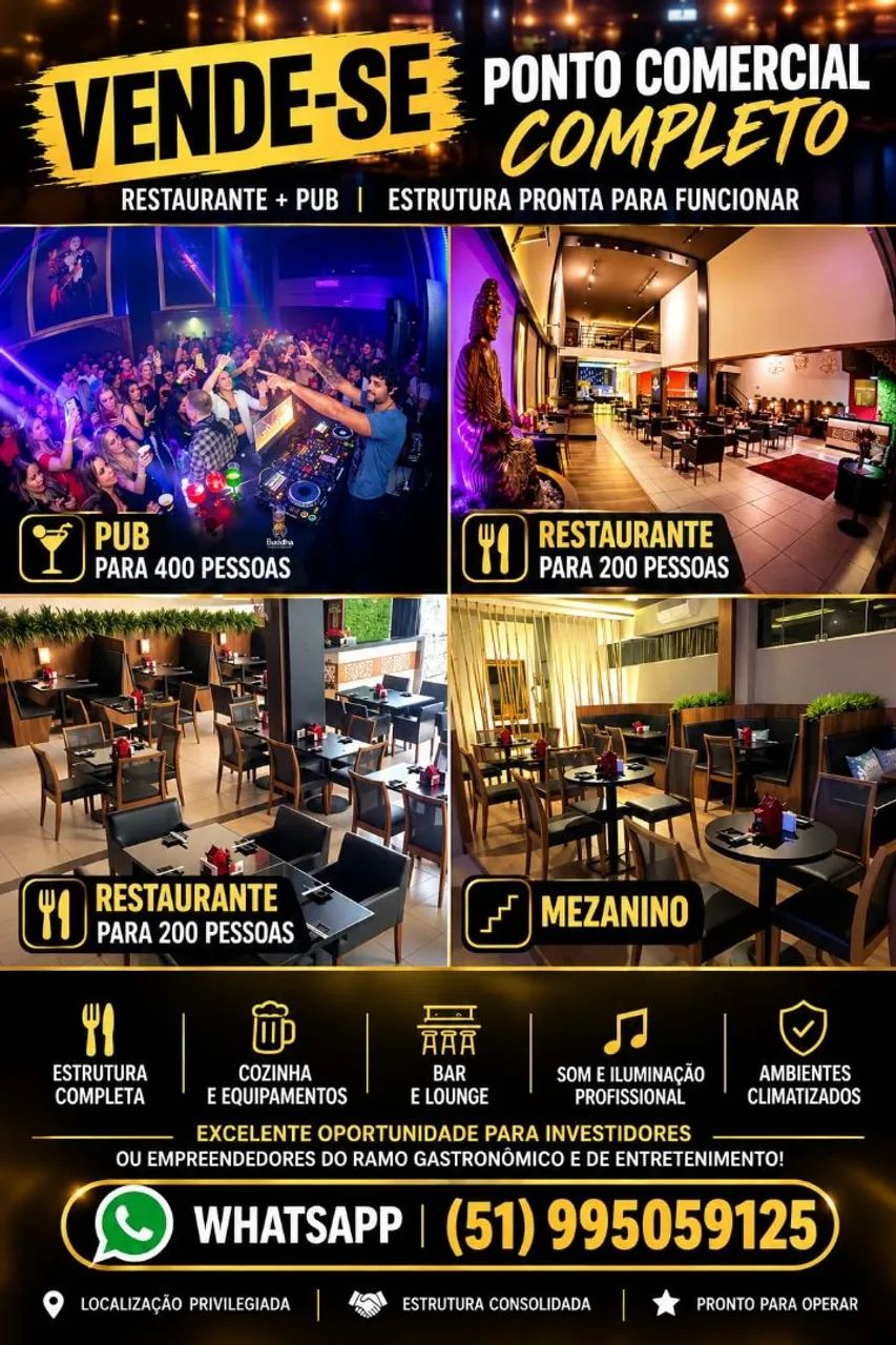 Vendo Restaurante + Pub