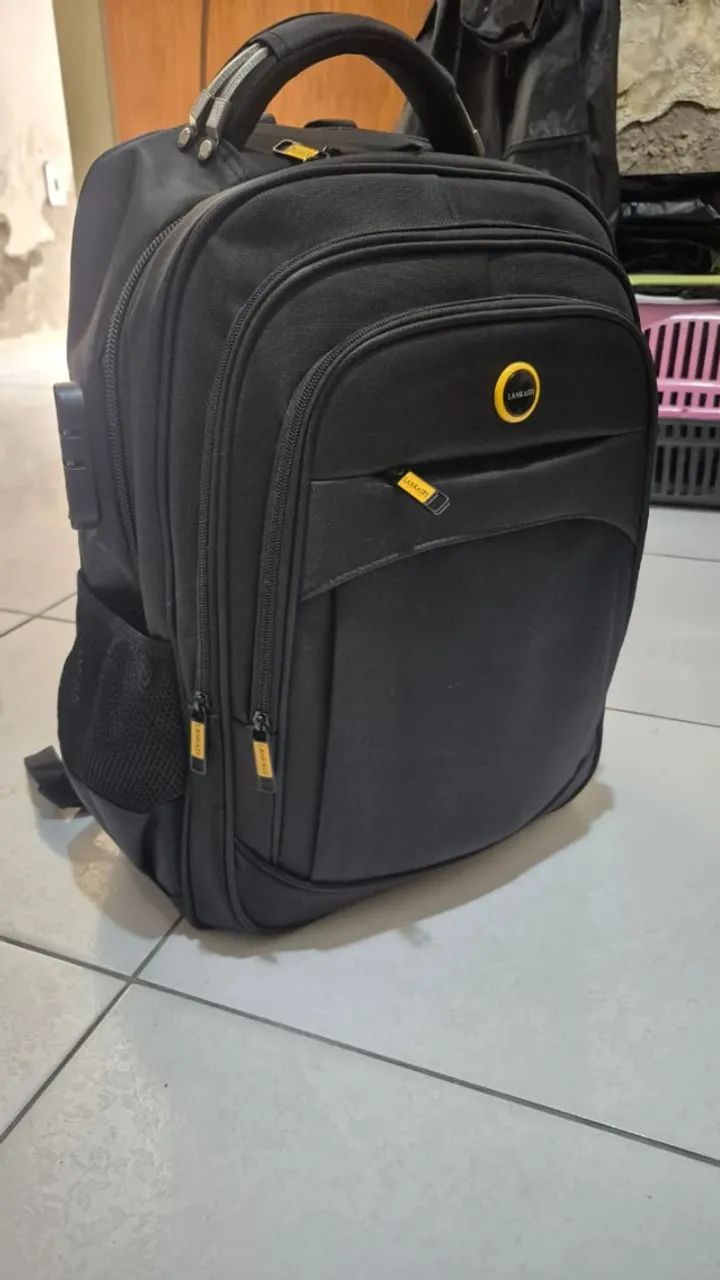 Mochila Duplo Cabo de Aço, Cadeado e USB - Foto 3