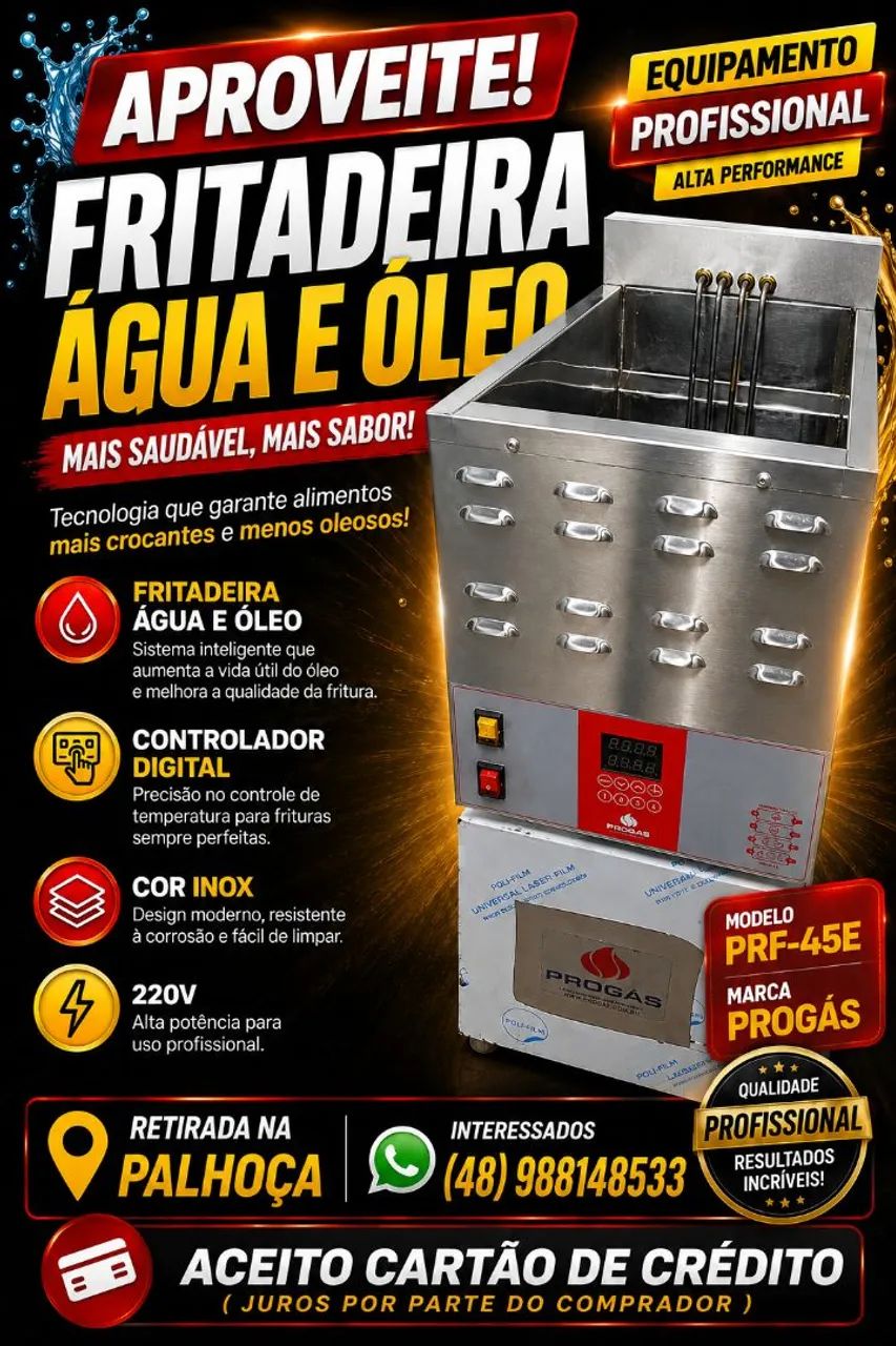 Fritadeira água e óleo 