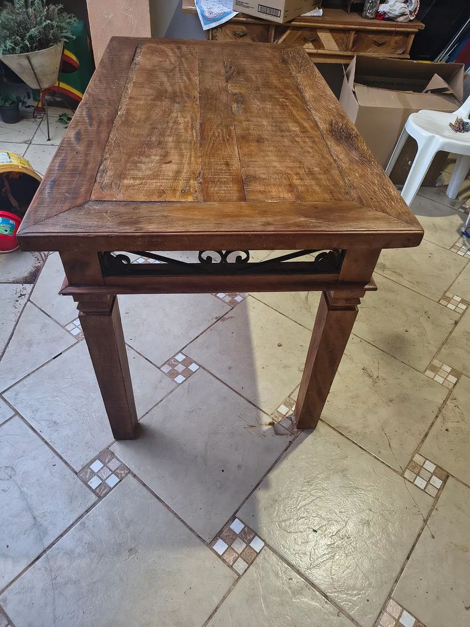 Mesa rústica 1,20x0,70 - Foto 2