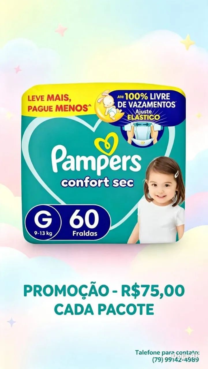Fraldas pampers  - Foto 2