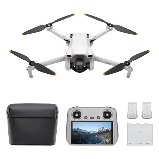 Dji mini 3 - controle com tela e combo fly more