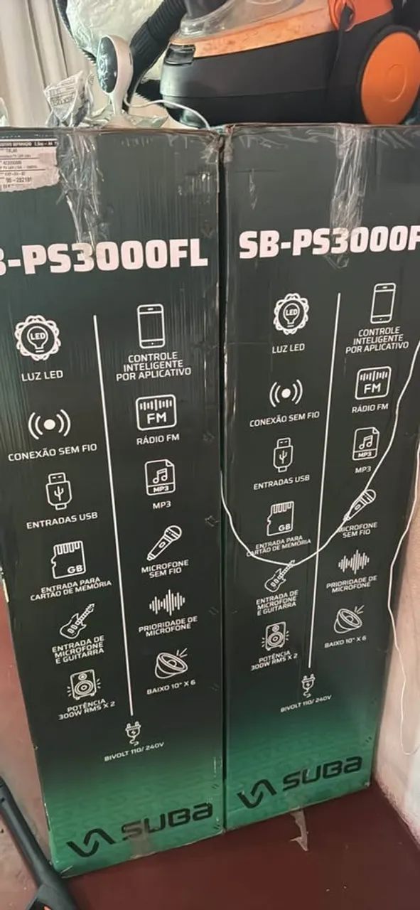 SOM SUBA SP-PS3000FL - 300W x 2 - COM DEFEITO - Foto 2