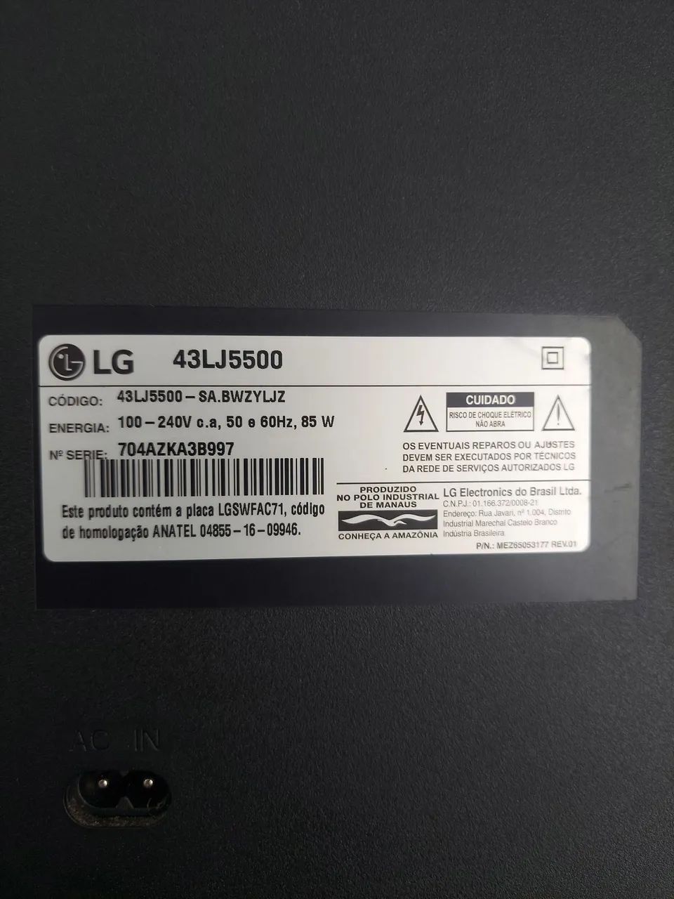 Smart TV LG 43" com defeito Leia a descrição - Foto 2