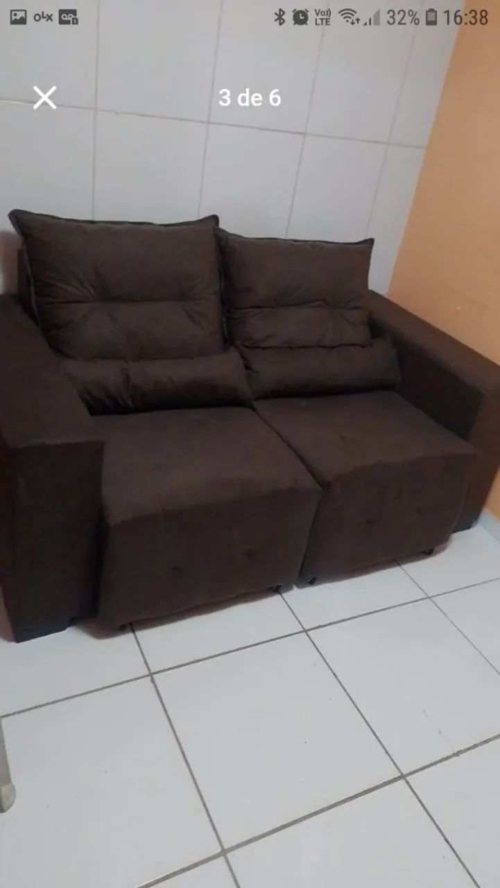 Sofa retrátil 1,60cm direto da fábrica  - Foto 3