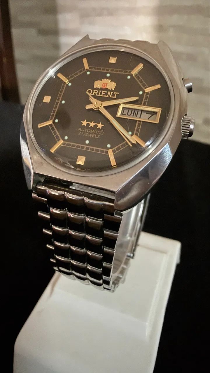 Relógio Orient Automatic 3 Estrelas Vintage - Foto 3