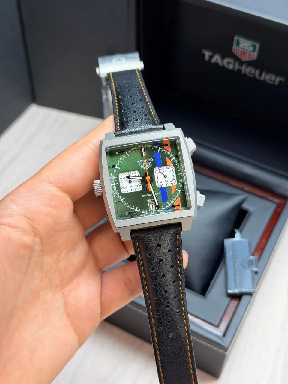 Relógio Estilo Monaco Chronograph - Aço 904L, Funcional e Exclusivo - Foto 5