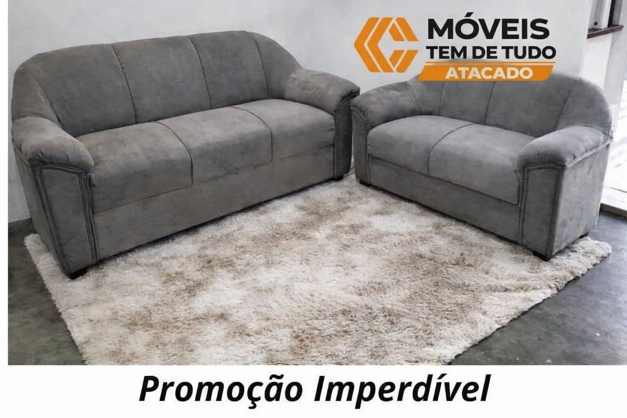 MEGA PROMOÇÃO ?SOFÁ 2/3 lugares 649,99 FRETE GRÁTIS UBERLÂNDIA 
