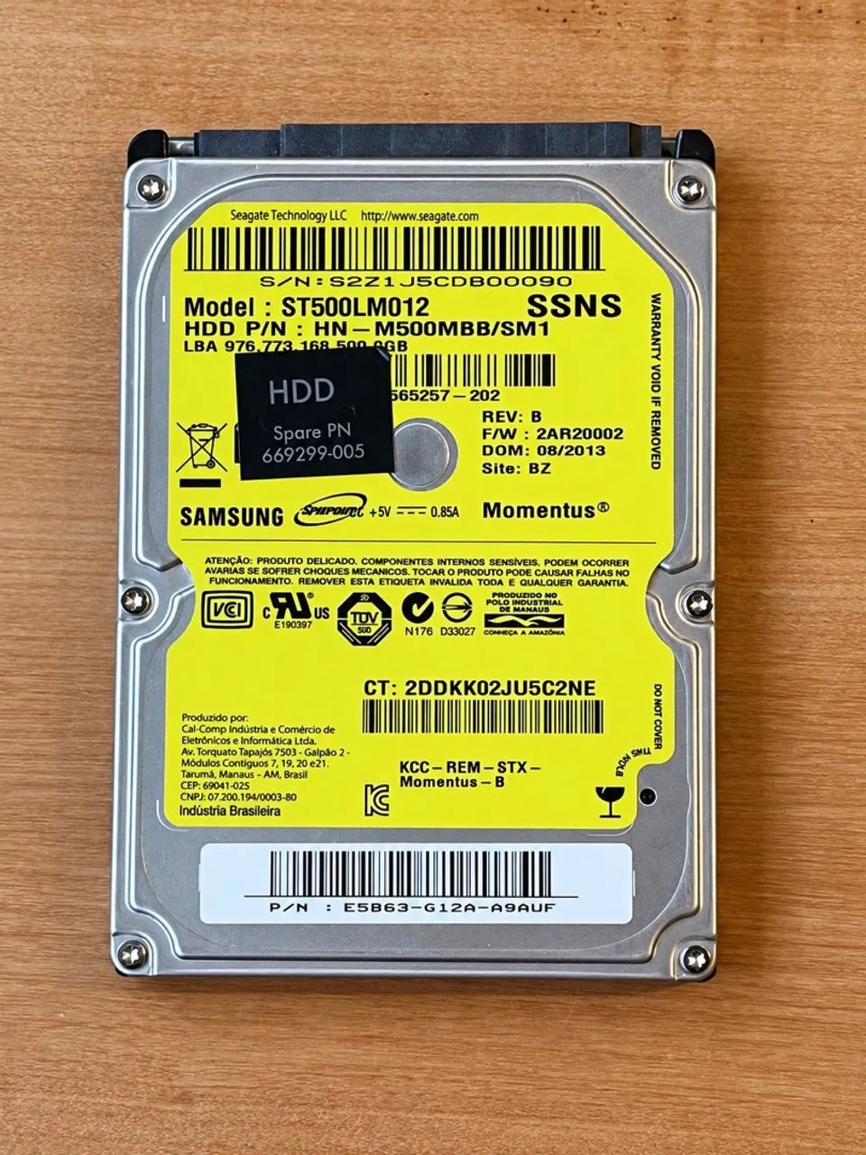 HD Notebook 500GB Samsung - Imbituba / Garopaba - Para PS3 PS4 