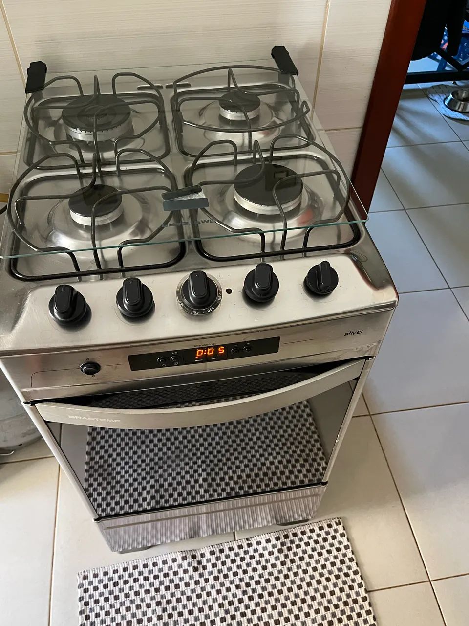 Fogão Brastemp 4 Bocas com Relógio e Timer Eletrônico  - Foto 2