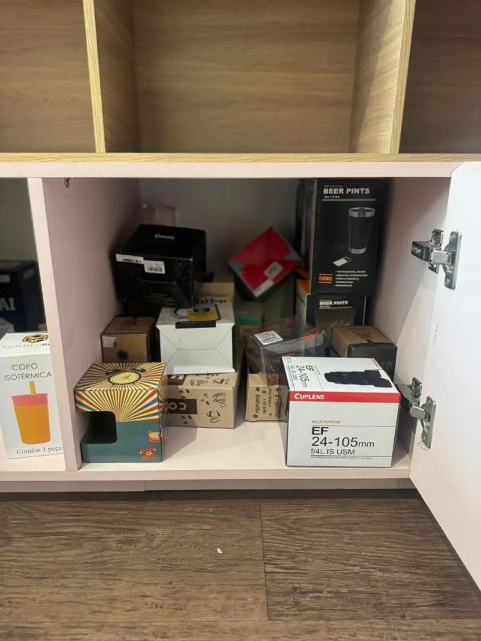 KIT Móvel MDF com painel pegboard, nichos e gavetões - Foto 2