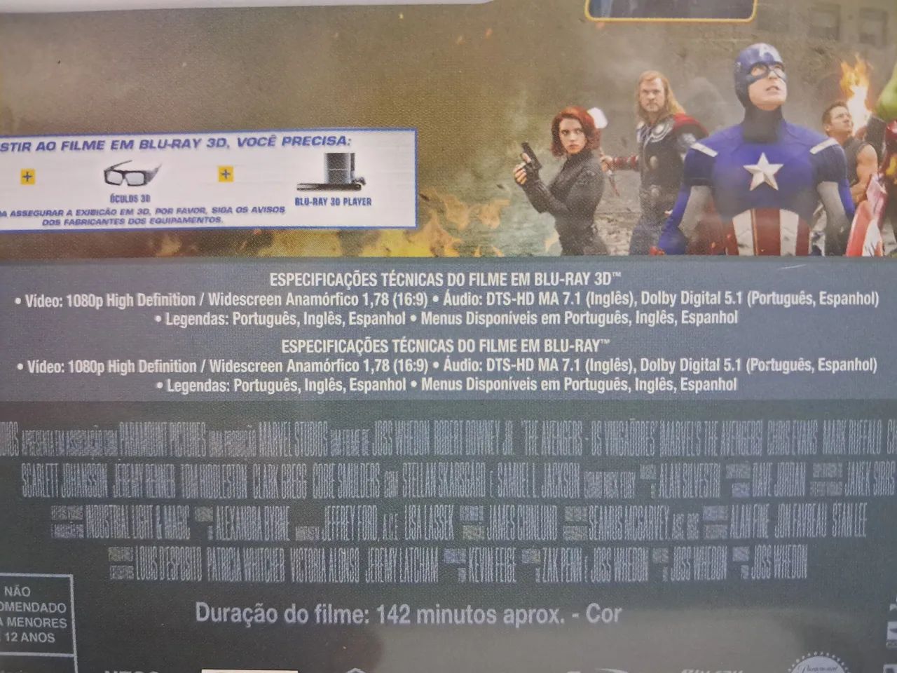 Blu-ray Original Os Vingadores 2D+3D (Triplo) - Foto 4