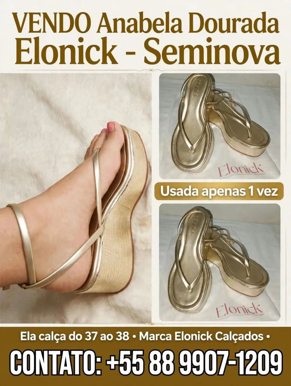 Vendo sandália belíssima  - Foto 2