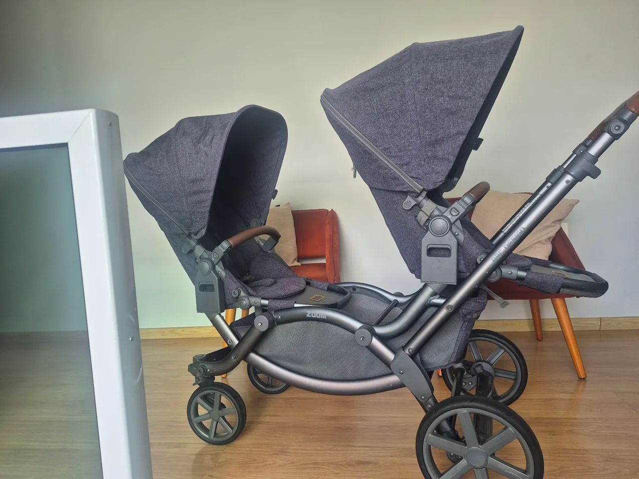 Carrinho abc design gêmeos zoom com isofix  - Foto 2