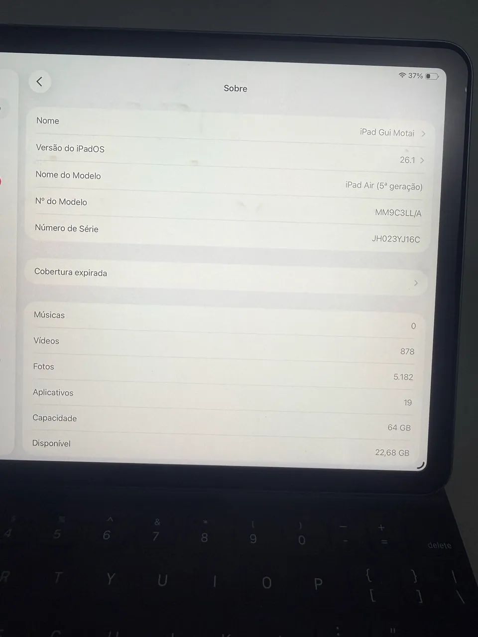 Combo: iPad Air 5ª Geração 64GB + Smart Keyboard Original + Apple pencil 2 + case - Foto 4