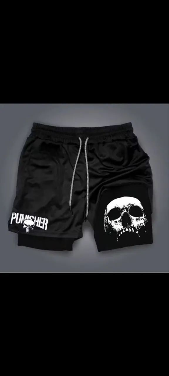 Shorts Kong bermudas 2 em 1
