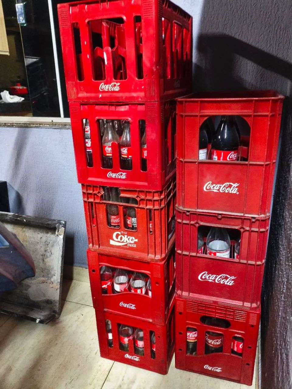 Vasilhames de Coca cola 