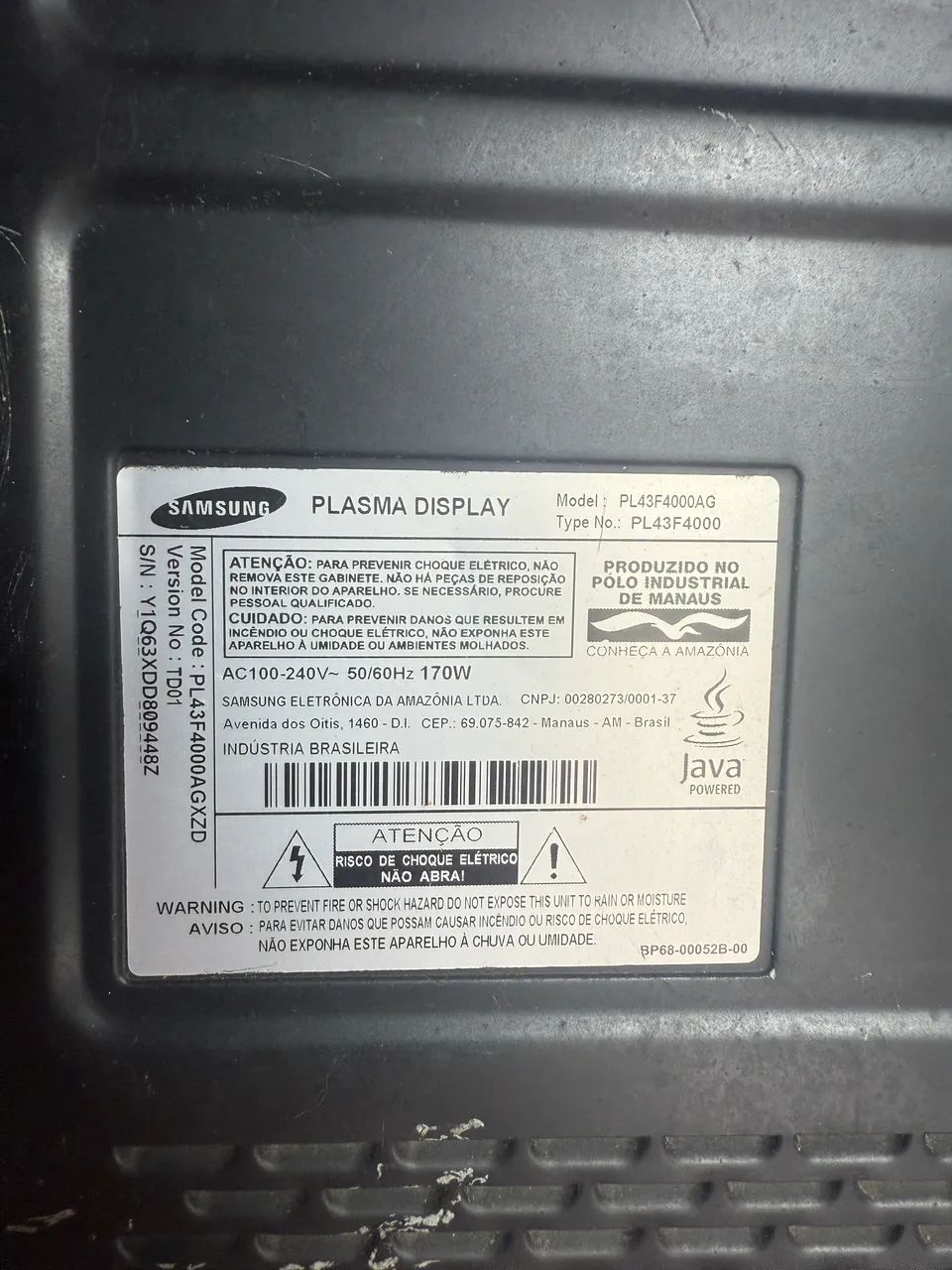 TV Samsung 43 polegadas placa queimada  - Foto 3