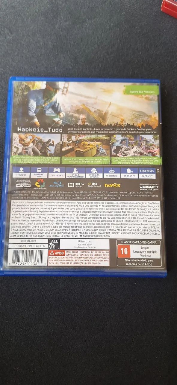 PS4 - Watch Dogs 2 Original - Foto 2