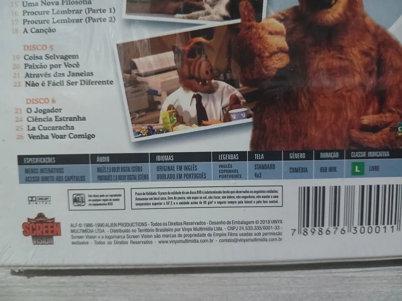 DVD - Alf O Eteimoso DVD - 1 Temporada 6 DVD Original Lacrado