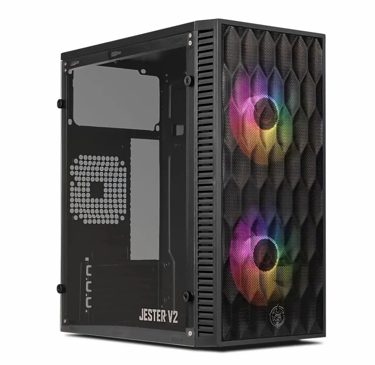 Gabinete gamer com 2 fans rgb 