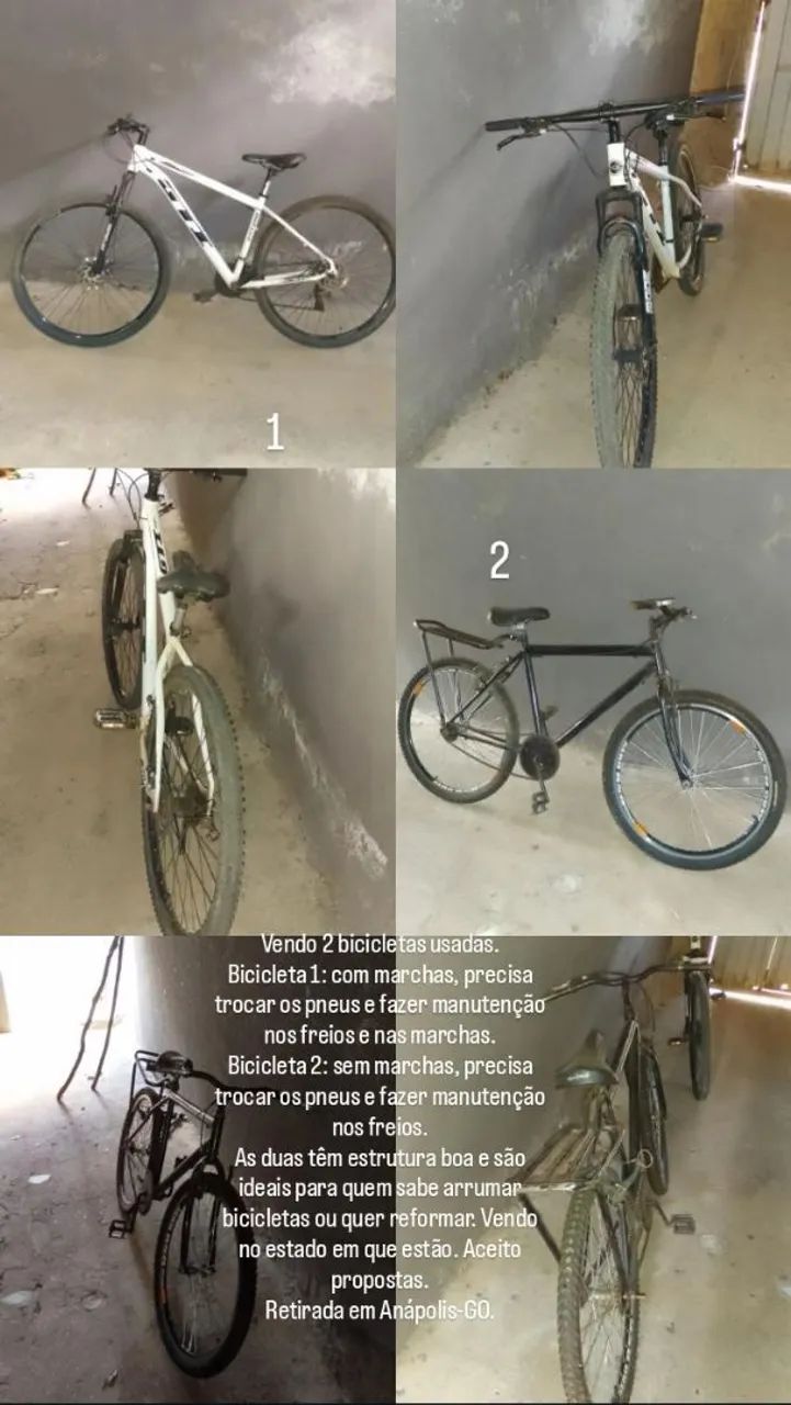 Vendo duas bicicletas 