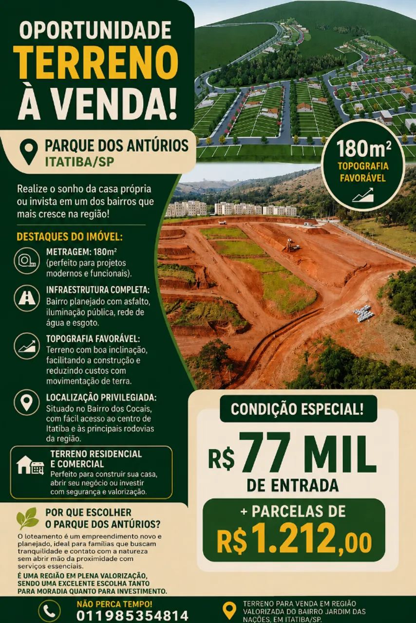 Terreno residencial e comercial 