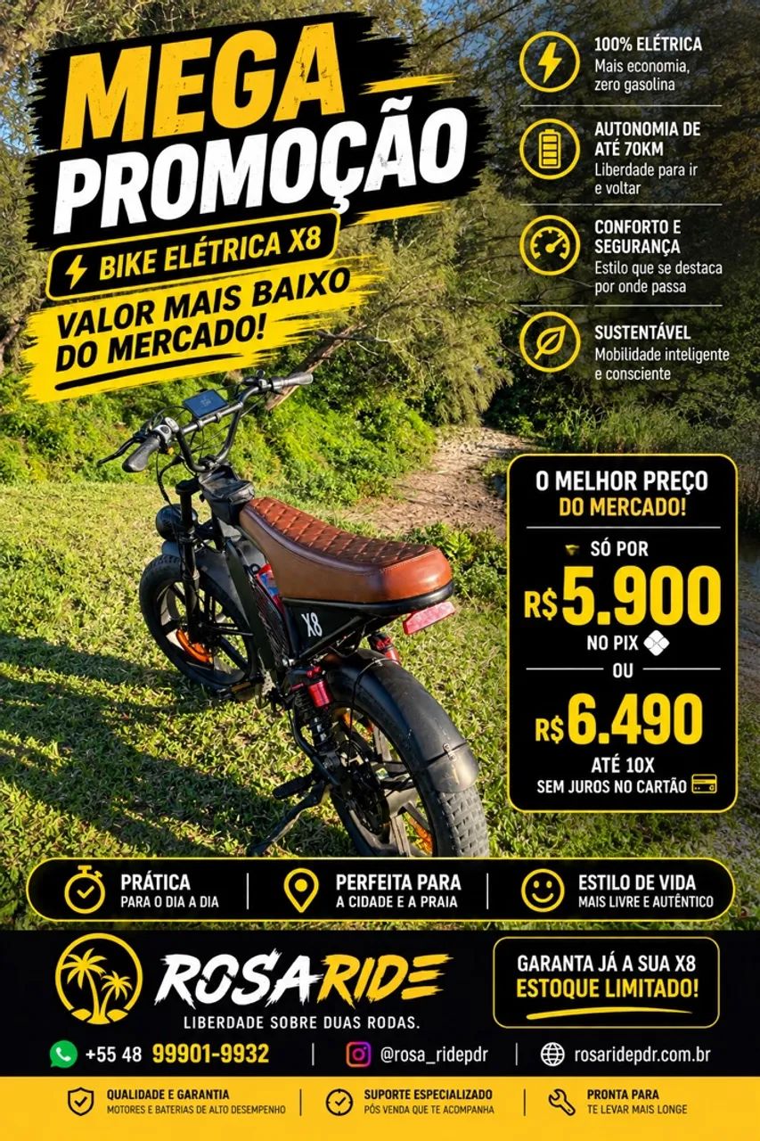 Bike Elétrica X8 1000wts - Foto 5