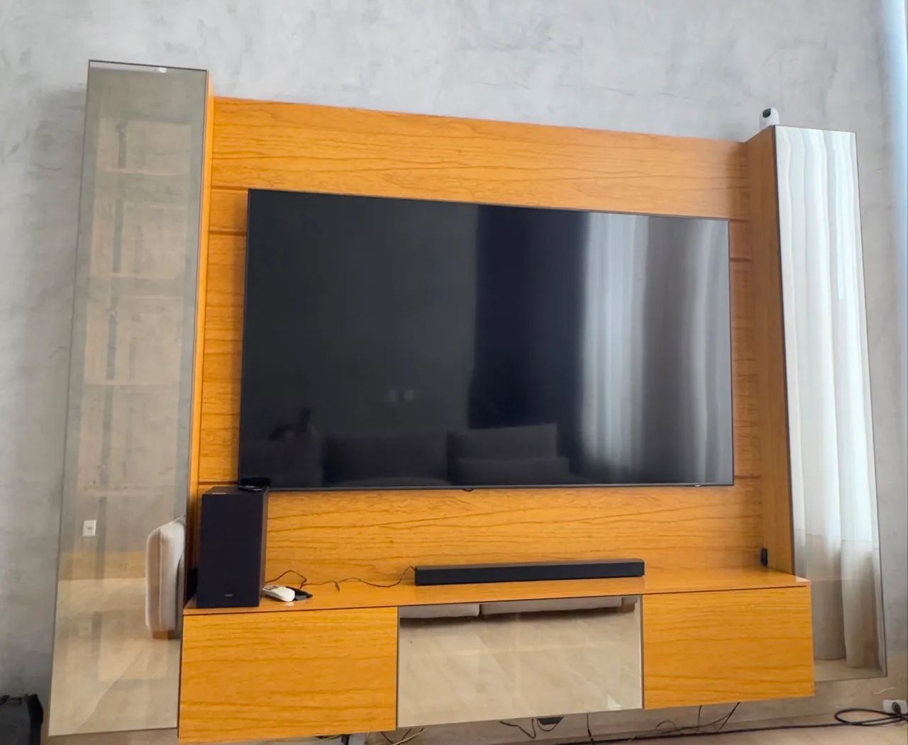 Rack para TV até 85? para sala com LED em MDF - Foto 4