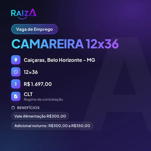 CAMAREIRA 12x36