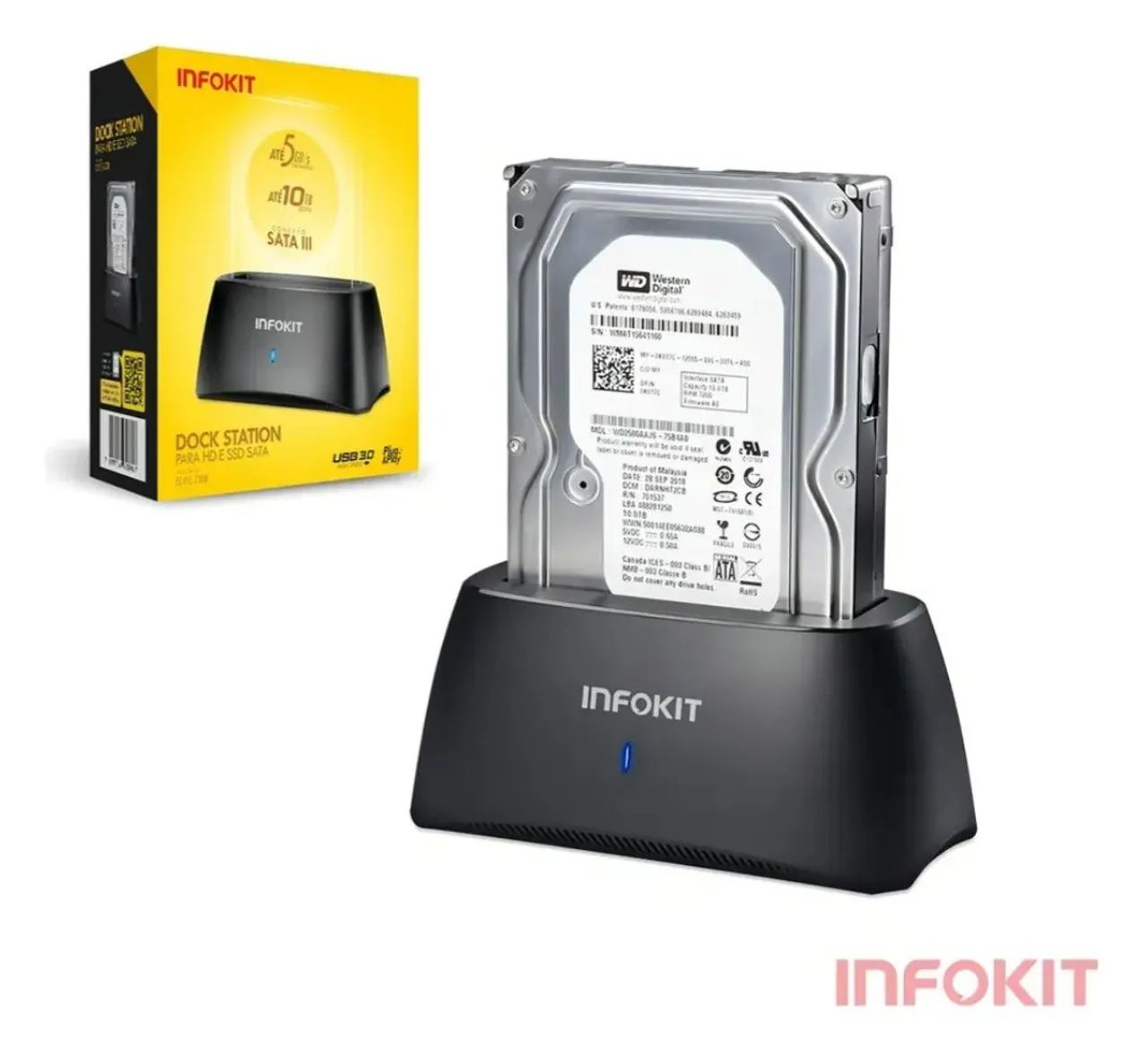 DOCKSTATION HD 2.5 E 3.5 USB 3.0 - INFOKIT