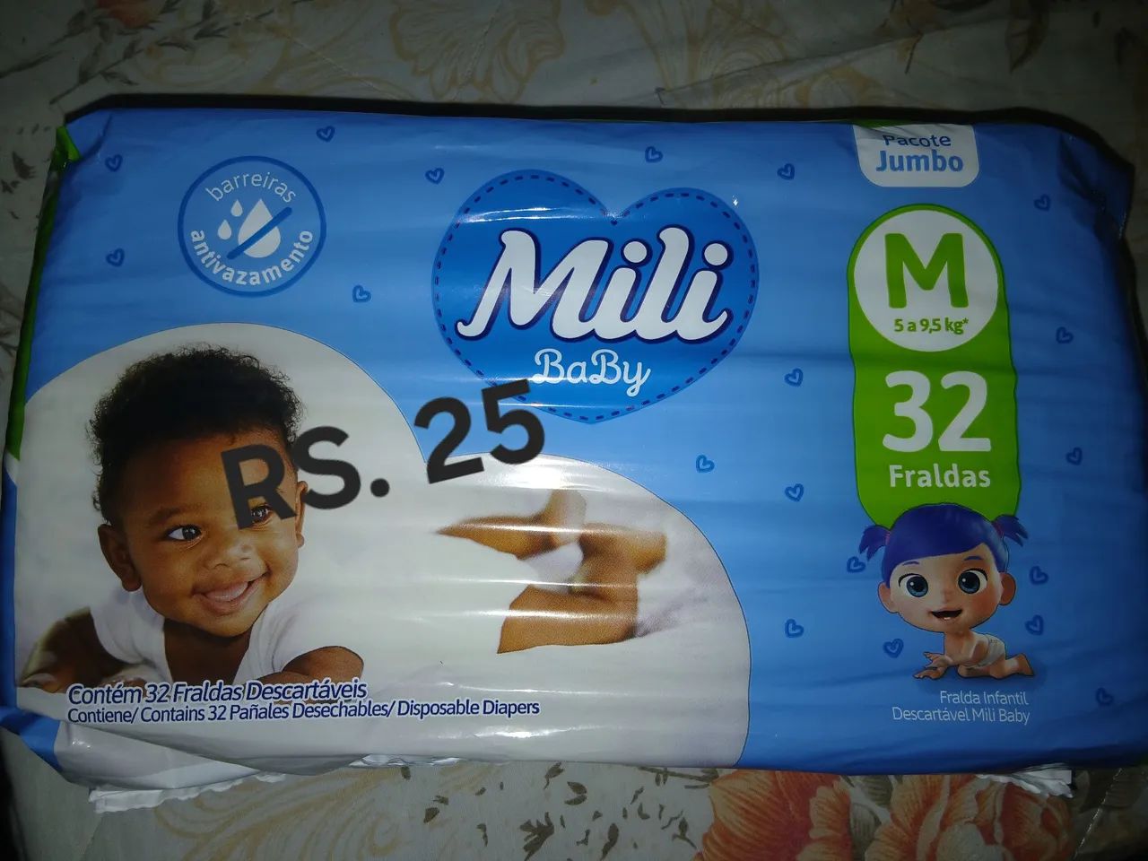Fralda Marca Mili tamanho P/M - Foto 5