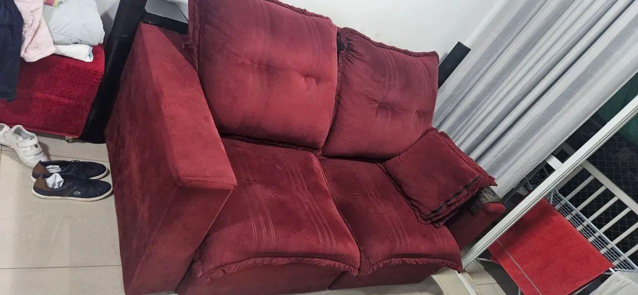 Sofá 2 lugares retrátil com molas ensacadas - Foto 3
