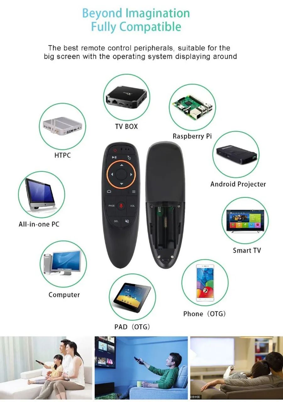 Air mouse com comando de voz para smartTV pc - Foto 2