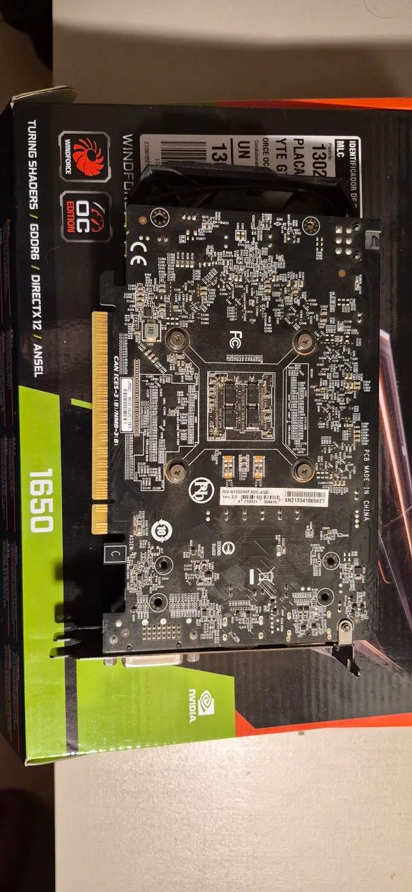 GeForce GTX 1650 WINDFORCE OC 4G - Foto 3