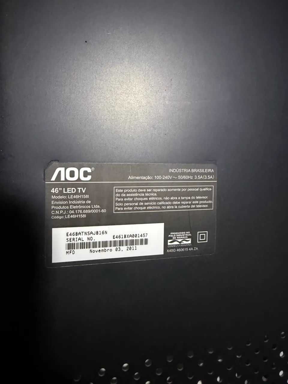 Televisão LED AOC 46 Polegadas  - Foto 4