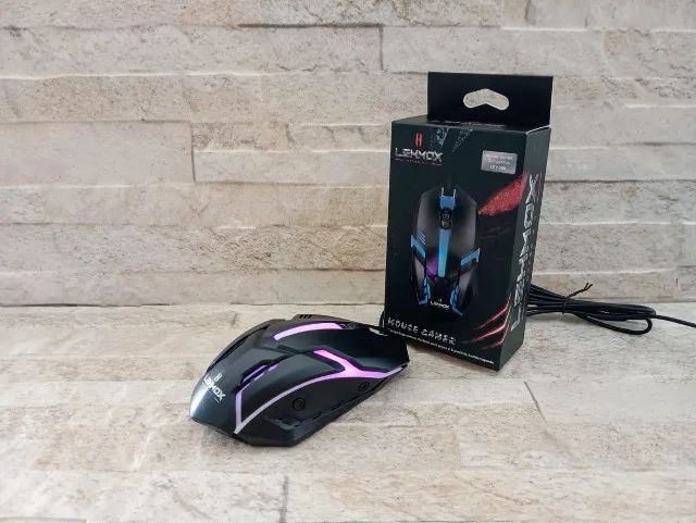 Mouse Gamer Lehmox Usb Led Rgb Com Fio - Foto 5