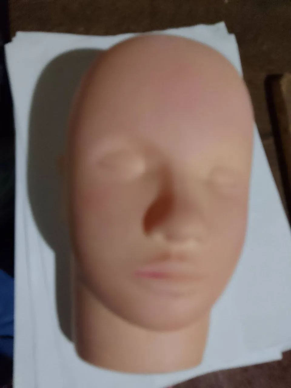 Cabeça de silicone para teste  para cílios, sobrancelha, make - Foto 2
