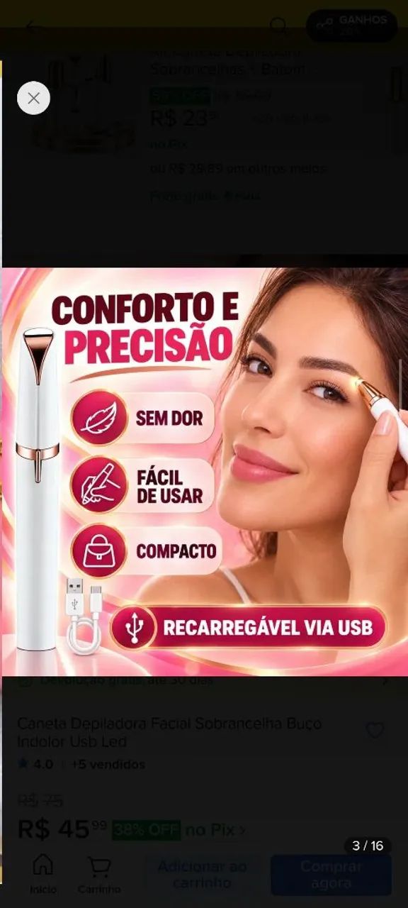 Caneta depiladora  - Foto 2